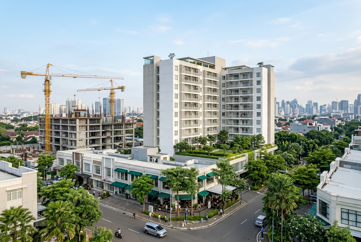 Kompleks apartemen dan pembangunan kawasan komersial di Indonesia
